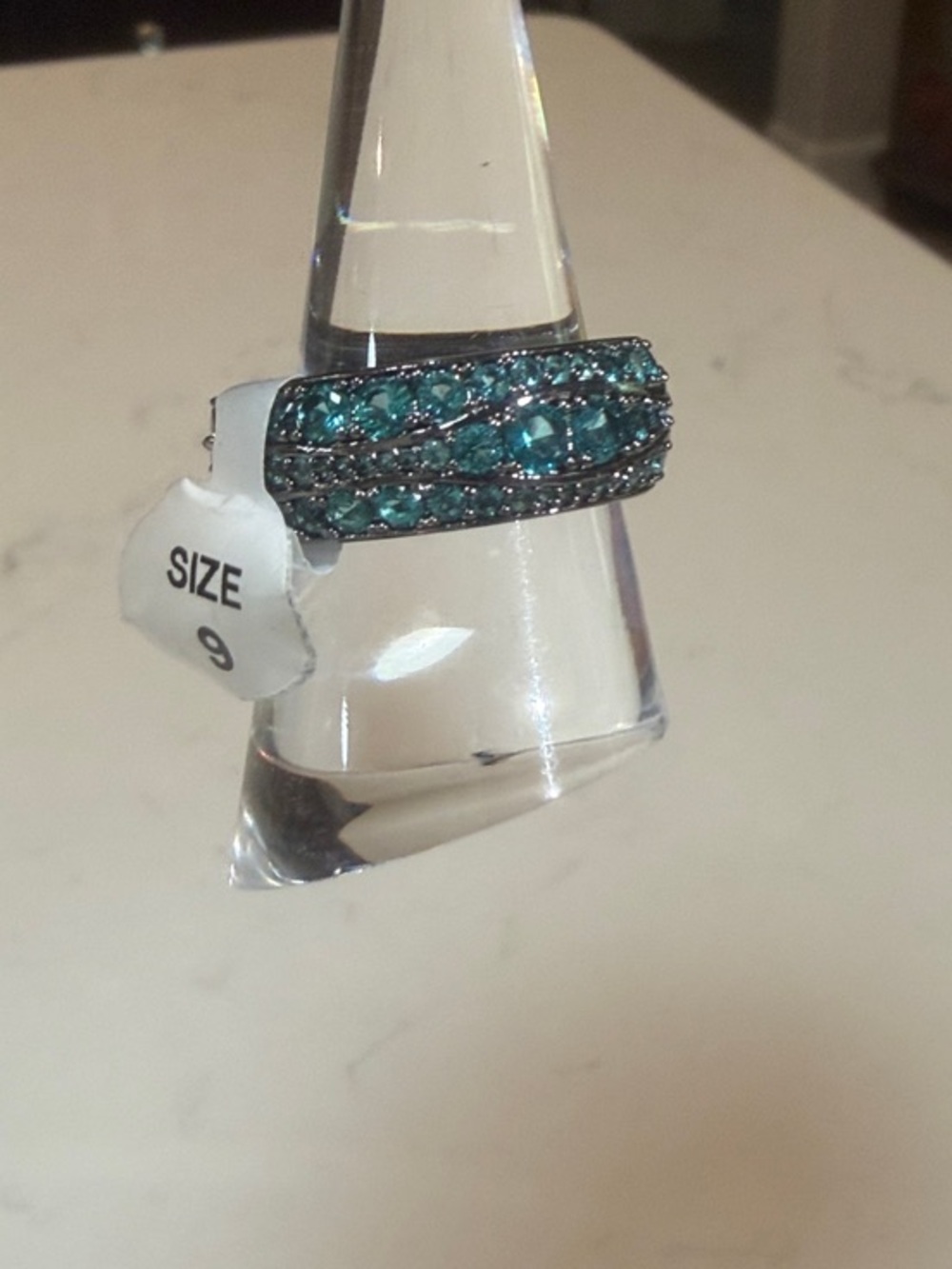 Sirens Collection- Whispers Beneath The Waters.  Paraiba Tourmaline Hematite